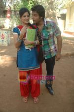 at Bhojpuri film Damad Chahi Fokat Mein shoot in Madh on 22nd April 2011 (42).JPG